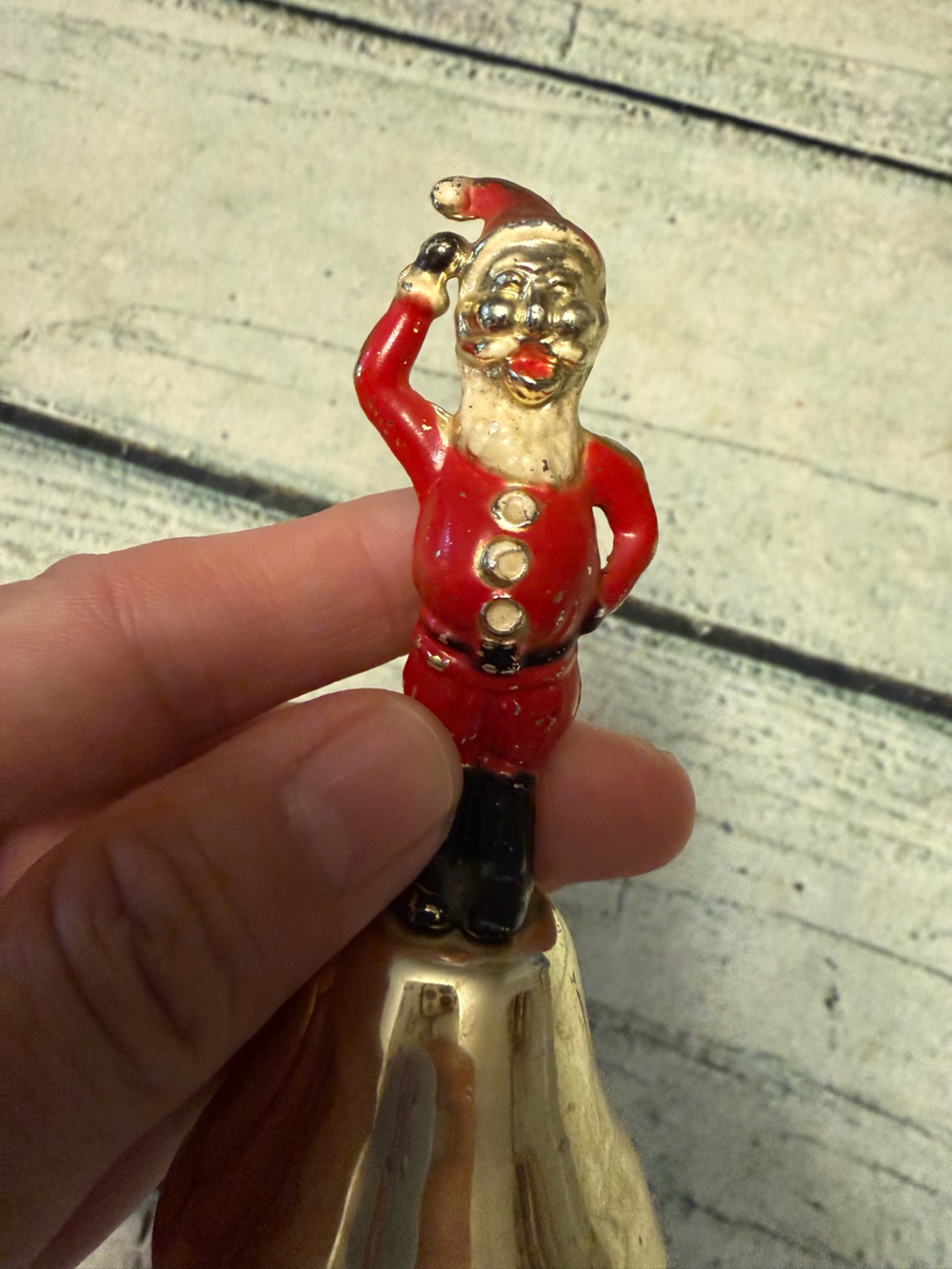Vintage Santa Clause Christmas bell.